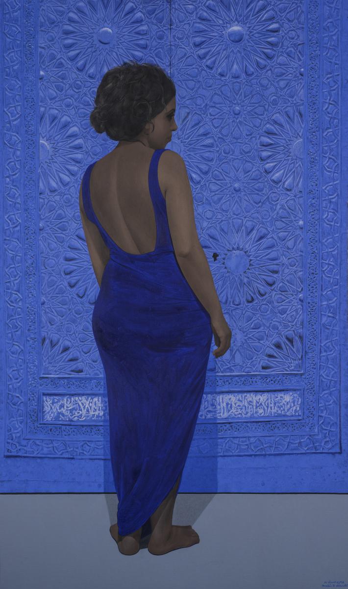 Doors and False Doors 4, 2021 — Oil on canvas, 185 × 110 cm.